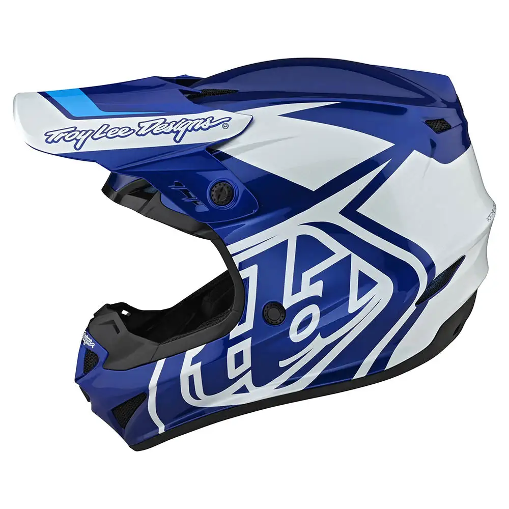 Troy Lee Designs GP Helmet Overload Blue / White 4 Troy Lee Designs GP Helmet Overload Blue / White - Image 2