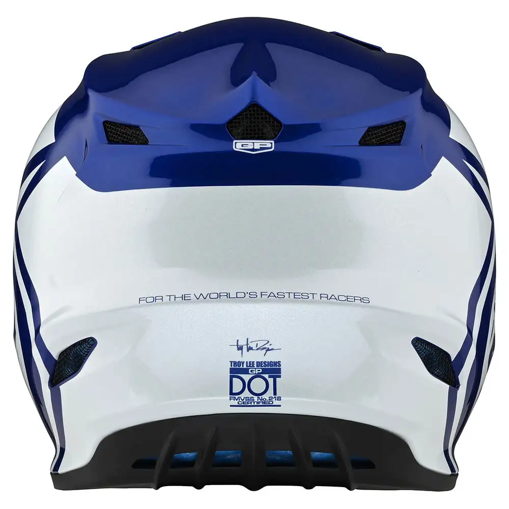 Troy Lee Designs GP Helmet Overload Blue / White 6 Troy Lee Designs GP Helmet Overload Blue / White - Image 4