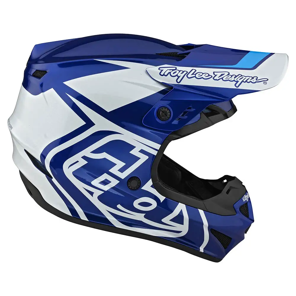 Troy Lee Designs GP Helmet Overload Blue / White 8 Troy Lee Designs GP Helmet Overload Blue / White - Image 6