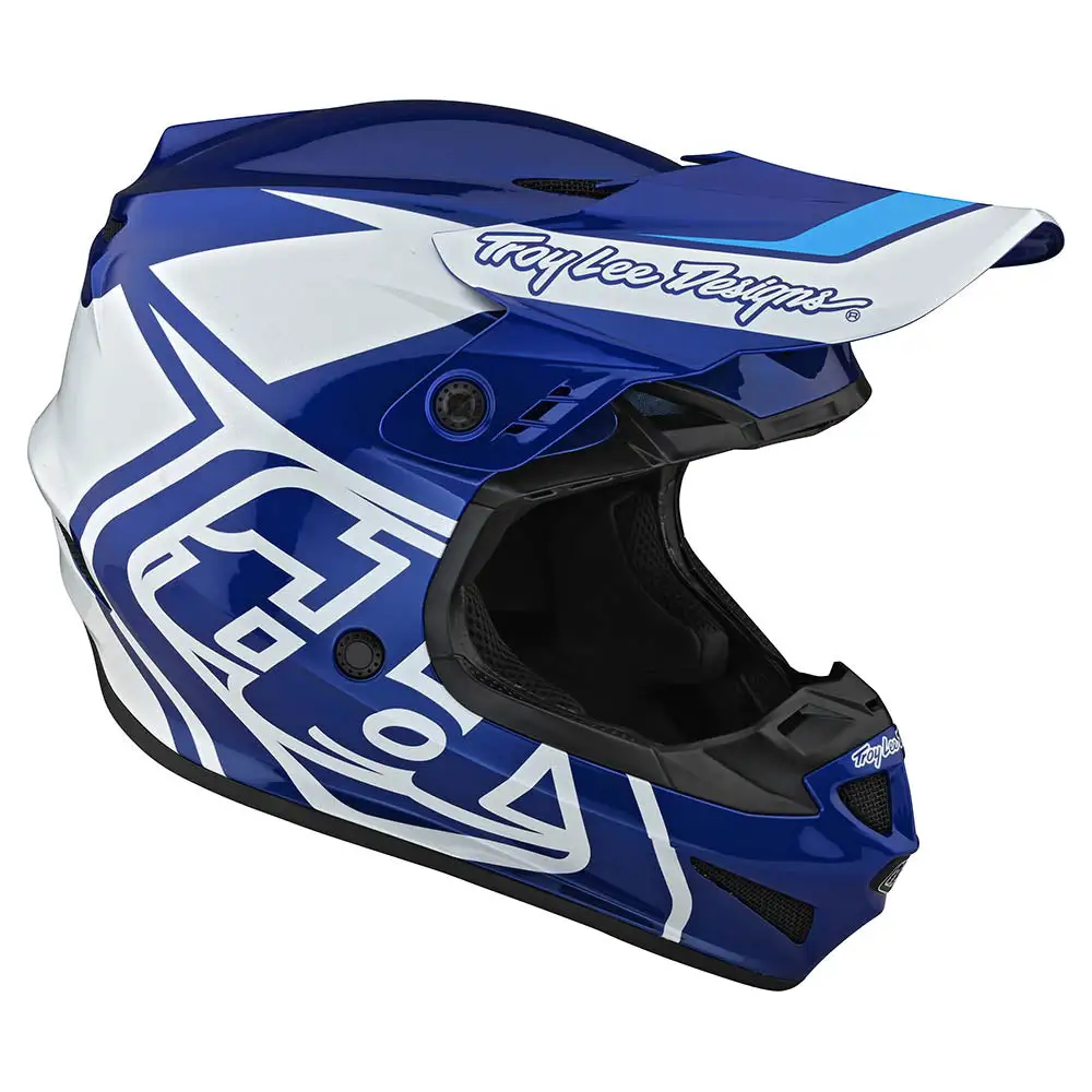 Troy Lee Designs GP Helmet Overload Blue / White 9 Troy Lee Designs GP Helmet Overload Blue / White - Image 7