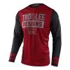 Troy Lee Designs Scout GP Off-Road Jersey Peace & Wheelies Burgundy / Dark Gray -Bike Sales fa21 scout gp jersey peace wheelies BURGUNDYDARKGRAY 1