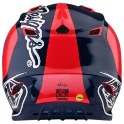 Troy Lee Designs SE4 Polyacrylite Helmet W/MIPS Corsa Navy / Cyan -Bike Sales sp21 se4 polyacrylite corsa le helmet NAVYCYAN 4