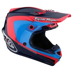Troy Lee Designs SE4 Polyacrylite Helmet W/MIPS Corsa Navy / Cyan -Bike Sales sp21 se4 polyacrylite corsa le helmet NAVYCYAN 7