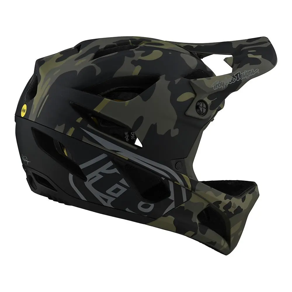 Troy Lee Designs Stage Helmet W/MIPS Camo Olive 4 Troy Lee Designs Stage Helmet W/MIPS Camo Olive - Image 2